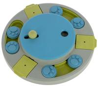 Kerbl Pet Turnley Thinking and Learning Toy, Intelligence Toy, Snack Toy, Blue/Green, Height 6 cm, Diameter 27 cm, Fillable, Antibacterial Plastic, Non-Slip Base