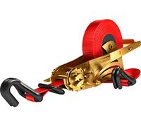 Kerbl Quickloader Auto Lashing Strap Claw Hook, D-Ring, 1000 Kg | Red, 1-piece, direct 1,000 kg, folded 2,000 kg, car article lashing strap, ratchet lashing strap