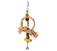 Kerbl Raffia/ Walnut/ Pine Bird Toy Nature with Bell, 36 cm