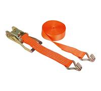 Kerbl Ratchet tie down; two parts; 50 mm x 8 m, 2000 kg/4000 kg; orange