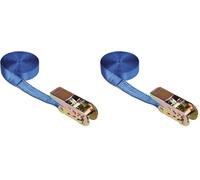 Kerbl Ratschenzurrgurt eintlg. blau 25mm / 5m, Zurrkraft 800 kg (Pack of 2)