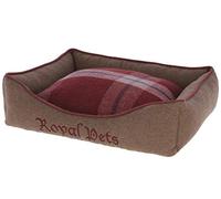 Kerbl Royal Pets Cosy Bed, 60 x 50 x 17 cm, Brown/Red