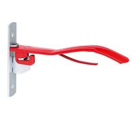 Kerbl Saddle Holder, Saddle Rack, Red, Painted Metal, 38 cm, Rider, for Wall Mounting, Foldable
