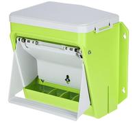 Kerbl SmartCoop 70660 Automatic Feeder with Protective Flap (with Step System, Durable Plastic)