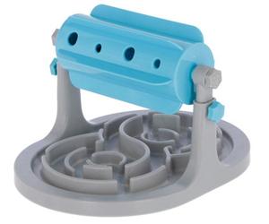 Kerbl Snack Roll Anti-Gobble Grey/blue, 27 X 32 X 20-26 Cm