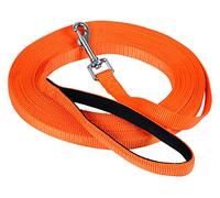 Kerbl Training Leash Towline Miami with Soft Grip, 10 m x 20 mm, Orange