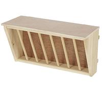 Kerbl Wooden Hay Rack with Board for Rabbits, Rabbits, Guinea Pigs, Rodents, 37 x 17 x 20 cm