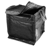 Kerbside - BLACK 90 Litre - Council Bag with Weight Pad - Bag for Plastic Cans Paper Cardboard Tins Jars