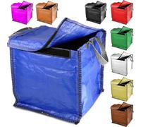 Kerbside - BLUE 90 Litre - Council with Weight Pad - Bag for Plasitic Cans Paper Cardboard Tins Jars (Blue, 1 Pack)