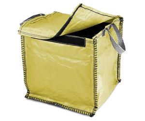 Kerbside - BLUE 90 Litre - Council with Weight Pad - Bag for Plastic Cans Paper Cardboard Tins Jars (Yellow, 1 Pack)