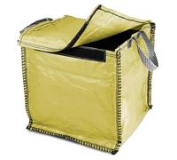 Kerbside Recycling Bag - YELLOW 90 Litre - Council with Weight Pad - Bag for Plastic Cans Paper Cardboard Tins Jars
