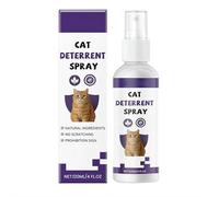 KERCAN Anti Scratch Cat Spray, Pet Environment Management Spray - Cat Deterrent for Indoor/Outdoor - Natural Lemongrass & Peppermint - Prevents Scratching on Furniture, Plants, Carpets - 5oz