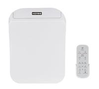 KERDE 08A Electric Bidet Toilet Seat,Remote Control,Warm Water Cleansing, Heated Seat,Adjustable Temperature Settings, Moving Nozzle Massage,White,Night Light,Bidets for Existing Toilets.Square