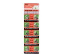 KERDEJAR 10PCS Alkaline Battery Button Coin Cell AG5 LR754 393 SR754 193 546 RW28 48 Hearing Aid Earphone Watch Batteries