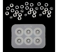 KERDEJAR Bead Mold,One Pack S925 Beads Cap Silicone Mold Kit Add-a-Bead Bracelet Beads Jewelry DIY