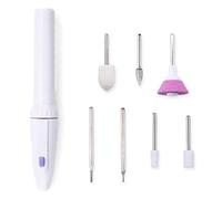 KERDEJAR Electric Nail Polisher Set, Nail Drill, White, Plastic, 30000 rpm, 3 Hours Battery Life, 16.9cm/6.65in, Model: 88187a89-3932-4c85-8ea1-a326f59981dd