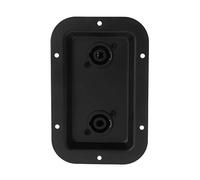 KERDEJAR Jack Plate Socket Junction Box Clip Guitar Dual Large for SpeakOn PA Speaker Cabinets