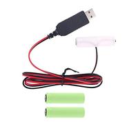 KERDEJAR LR6 3AA 4.5V Battery Eliminator USB Power Supply Cable Replace 3pcs 1.5V AA Battery for Radio Electric Toy Clock LED Strip Light Calculator