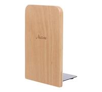 KERDEJAR Nature Wooden Desktop Organizer Desktop Office Home Bookends Anti-skid Book Ends Stand Holder Shelf