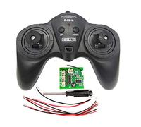 KERDEJAR Remote Control,2.4G Transmitter 6 Channel Remote Control Receiver DC 6-15V DIY Car Model Ship 50 Meters Black
