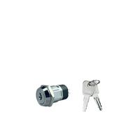 KERE 5/10/20 Sets 2P 4P Electronic Power 12/16/19mm Zinc Alloy Metal Key Switch Lock 102/135/1203/2801 IDGTTLDF(S1901(1NO-1NC),5 sets)