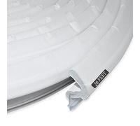 Kerf Weather Stripping Door Seal Strip 26 Ft Q Foam Door Weatherstrip Seal for Doors and Windows with Slot Card Slot Installation, Easy Cut to Size (White)