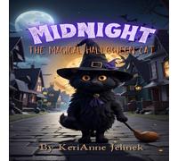 KeriAnne N. Jelinek Midnight: The Magical Halloween Cat Paperback Book KeriAnne N. Jelinek Multicolor