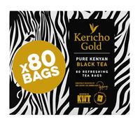 Kericho Gold Premium Kenyan Black Tea | Rich in Antioxidants | No Pesticides | Ethical Trade (80 Tea Bags)