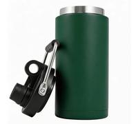 Kerilyn Insulated Half Gallon Jug with Handle, 64oz Stainless Steel, Large Double Vacuum Water Bottle for Hot & Cold Drinks, Wide Mouth, Sweat Proof, Great for Travel, Camping, Green