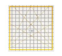 KERING Extra-Large Quilting Ruler - 12.5x12.5 inch Anti-Slip Acrylic Ruler for Patchwork Piecing, Bias Strips & Rotary Cutting, Professional Quilter's Must-Have Tool