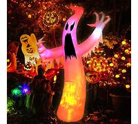 Kerithsoco 12FT Halloween Inflatables Colorful Ghost Outdoor Halloween Decoration Blow Up for Outdoor Yard Decorations, Garden, Lawn