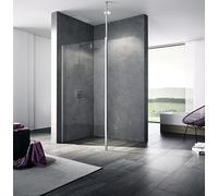 Kermi Shower Screens WALK-IN XB Left Wall profile 2000 x 800 mm Grab bar Clear