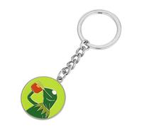Kermit Frog Drinking Tea That's None of My Business Keyring Key chain