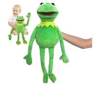 Kermit Frog Puppet, The Muppets Show, Soft Hand Frog Stuffed Plush Toy, Frog Anime Puppets for Children,Cartoon Plush Doll for Kids Adults Birthday- 24 Inches