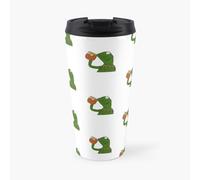 Kermit the Frog 17oz Insulated Travel Mug with True Taste Ceramic Coating, Double-Wall Stainless Steel, Leak-Proof Lid, Fits Cup Holders