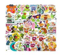 Kermit The Frog and Muppet Friends Vinyl Die Cut Cute Sticker Decals for Laptops Phones Phone Case Consoles Walls Bags Books Bottle - 50 Pack