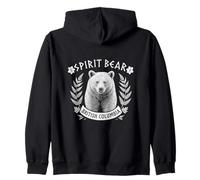 Kermode Bear British Columbia Nature Zip Hoodie