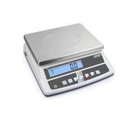 KERN FCD 6K-3 Table Scales (Weighing Range 6 kg, Readability 0.2 g, Weighing Plate 230 x 300 cm, Parcel Scale, Integrated Battery)