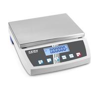 Kern FKB 8K0.1 - High-Resolution Bench Scale, with Robust Stainless Steel Weighing Plate, Weighing Range [Max]: 8 kg, Readout [d]: 0,1 g, Min. Piece Weight [Counting] g/Piece: 2 g