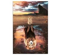 Lion Wall Art Lion Canvas Poster Room Decor Aesthetic Vintage Pictures Inspirational Prints Motivational Posters for Living Room Teen Bedroom Home Office Classroom Wall Decor Unframed 12x18 inch
