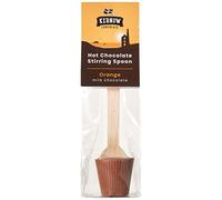 Kernow Chocolate Hot Chocolate Stirring Spoon, Orange, 37 g - Pack of 20