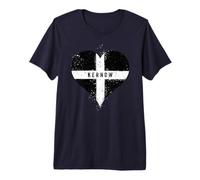 Kernow Cornwall Flag for Proud Cornish Pride St Pirans Day Premium T-Shirt