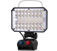 KERNOWO 100W Cordless LED Work Light for Makita 18V LXT Battery, 10000LM Portable Jobsite Light for Construction Site, Workshop, Garage, Camping, Car Repairing, Battery not Include (100 LEDs)