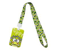 Kero-ppi Cute Lanyards for ID Badges - Anime, Kawaii Green Lanyard with ID Holder