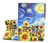 KEROM Case for Samsung Galaxy Tab A11+ Plus/A9+ Plus 11 Inch 2026/2024, Cute PU Leather Stand Protective Cover for Galaxy Tab A11+/A9+ Tablet, Auto Wake/Sleep - Starry Sky