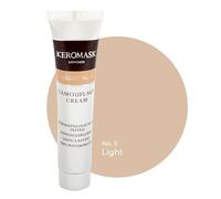Keromask Full Coverage Hypoallergenic Concealer Shade LIGHT No 5 to Camouflage Vitiligo, Tattoos, Redness and Rosacea, Waterproof and Suitable for All Skin Types 1 x 15ml