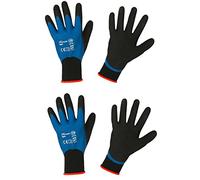 Keron Nylon Garden Gloves - Waterproof Work Gloves - Outdoor Gloves x 2 Pairs (Medium)