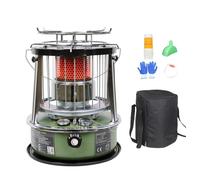 Kerosene Booster Heater | Non Electric Heating Equipment | Height Adjustable Camping Heater - For Bedroom Bathroom Camping Shop Garage Fishing Fishing