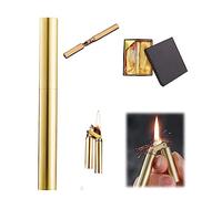 Kerosene Copper Lighter, Vintage Trench Lighter Reusable Antique Mini Retro Trench Lighter Soft Flame Cigarette Lighter, Gift For Men (A)
