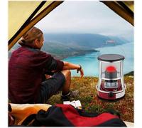 Kerosene Heater For Camping, Convection Wick Heater Emergency Tent Cooking Stove, Mobile Non Electric Oil Heaters Radiant Burner(Red (4.6L))